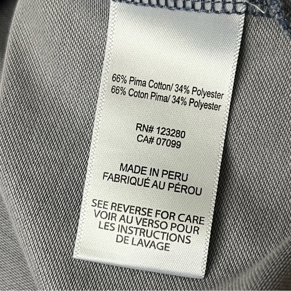 Travis Mathew Grey Striped Great The Zinna Polo Preppy Golf Rugby Mens Outdoor - Picture 8 of 10